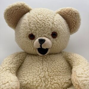 Russ Snuggle Bear Plush Cream 1986 Vintage Lever Bros Advertising